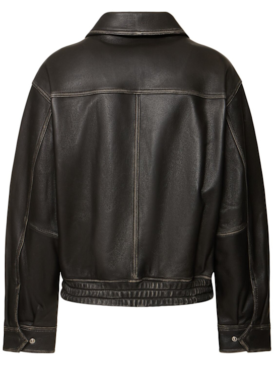 Dunst: Unisex distressed leather jacket - women_3 | Luisa Via Roma