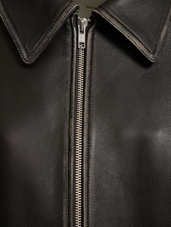 Dunst: Unisex distressed leather jacket - women_4 | Luisa Via Roma