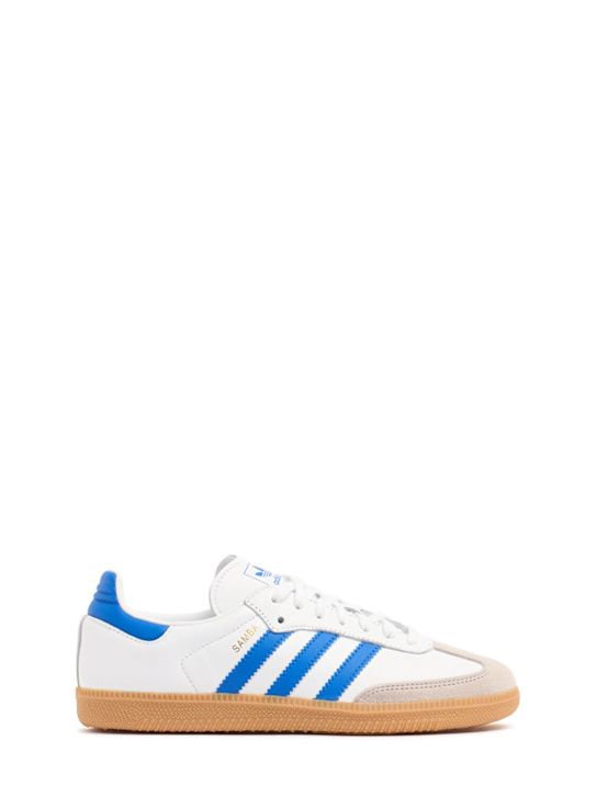 adidas Originals: Samba OG lace-up sneakers - White - kids-boys_0 | Luisa Via Roma