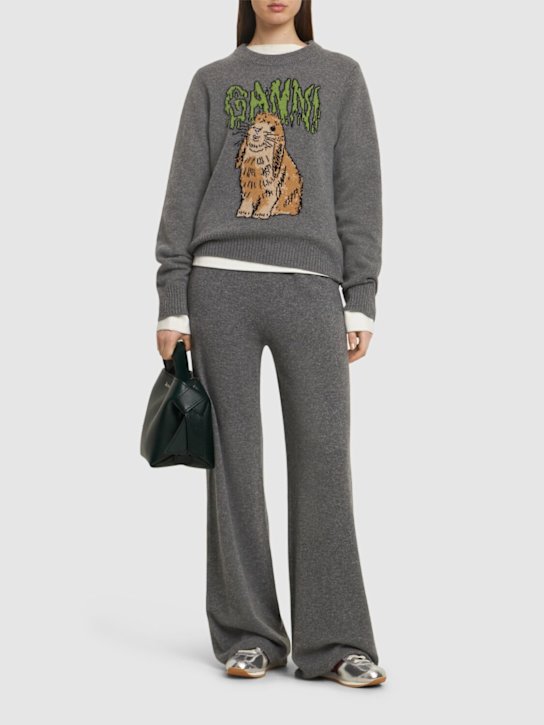GANNI: Wool blend sweater - women_1 | Luisa Via Roma