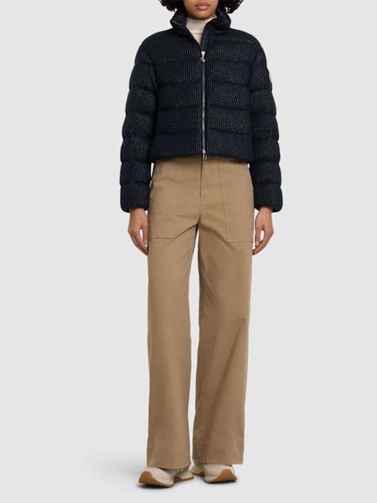 Moncler: Thoiry cotton down jacket - women_1 | Luisa Via Roma