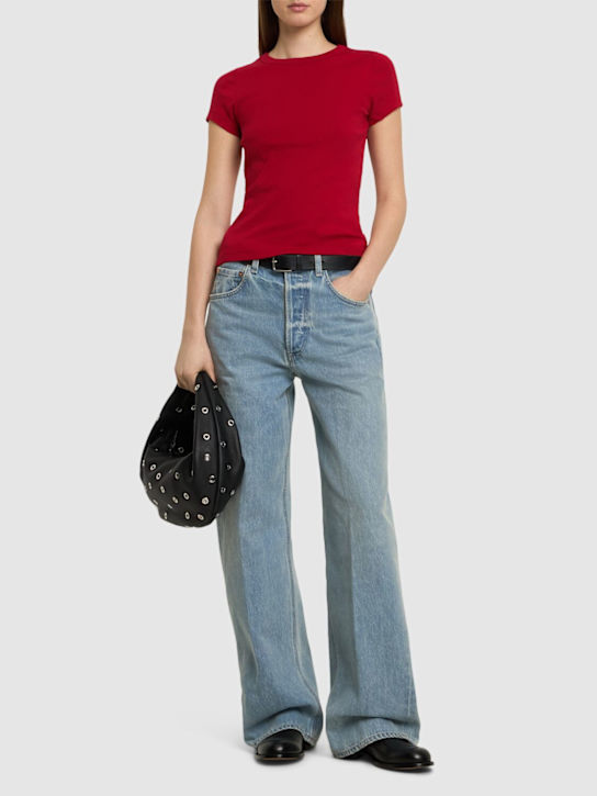 Flore Flore: Car Baby Tee有机棉罗纹T恤 - 红色 - women_1 | Luisa Via Roma