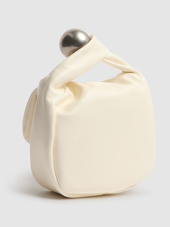 Jil Sander: Sphere soft leather pouch - Eggshell - women_4 | Luisa Via Roma