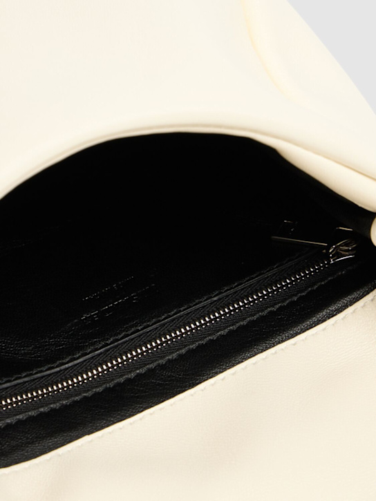 Jil Sander: Sphere soft leather pouch - Eggshell - women_5 | Luisa Via Roma