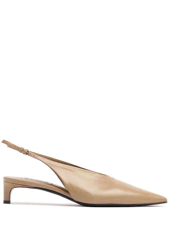 Jil Sander: 35mm Leather sling backs - women_0 | Luisa Via Roma