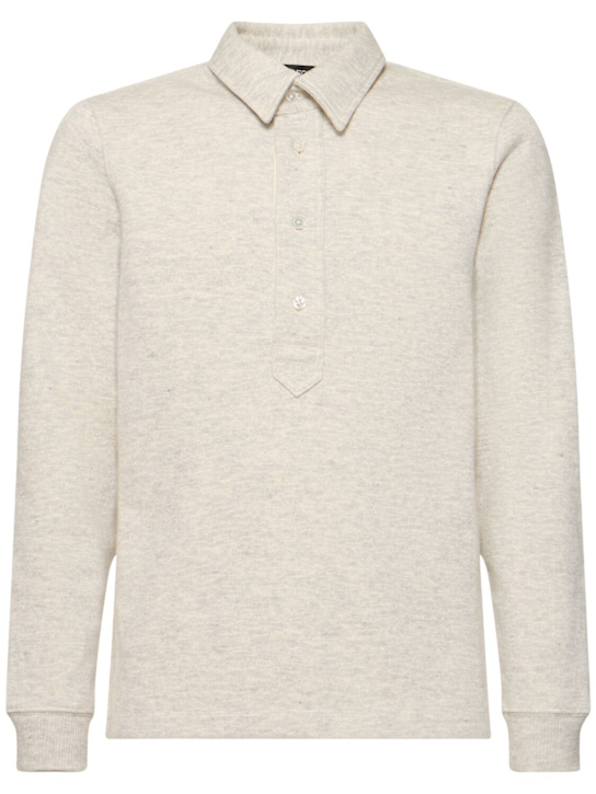 Tom Ford: Cotton blend rugby polo - men_0 | Luisa Via Roma