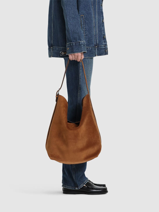 Toteme: Belted suede tote bag - women_1 | Luisa Via Roma