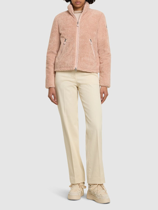 Moncler: Teddy capsule Polignac down jacket - women_1 | Luisa Via Roma