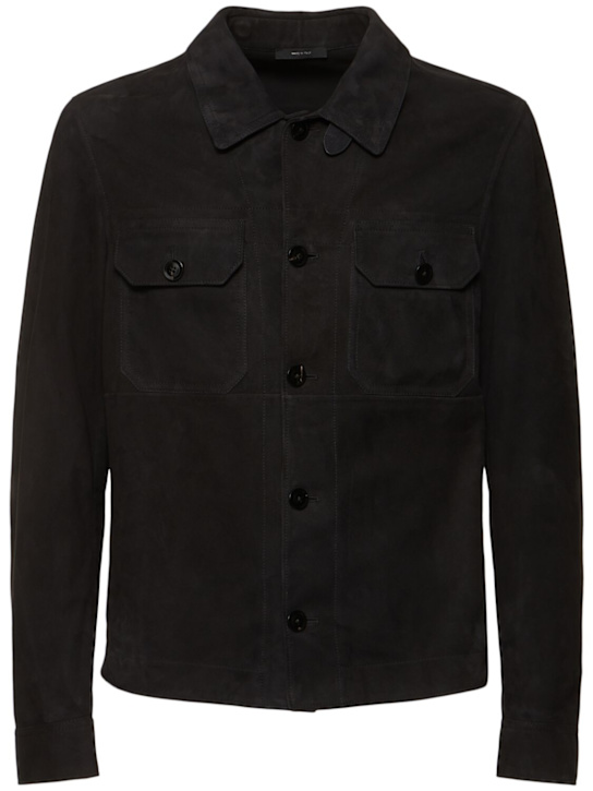 Tom Ford: Lightweight suede outershirt jacket - men_0 | Luisa Via Roma