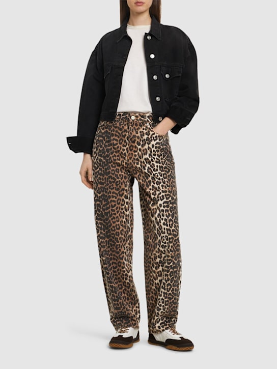 Printed denim jeans - Thumbnail 2
