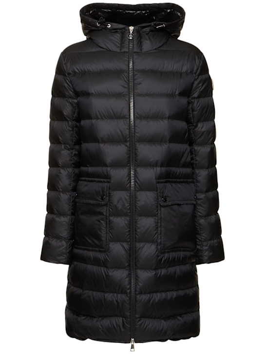 Moncler: Sedan nylon down long parka - women_0 | Luisa Via Roma