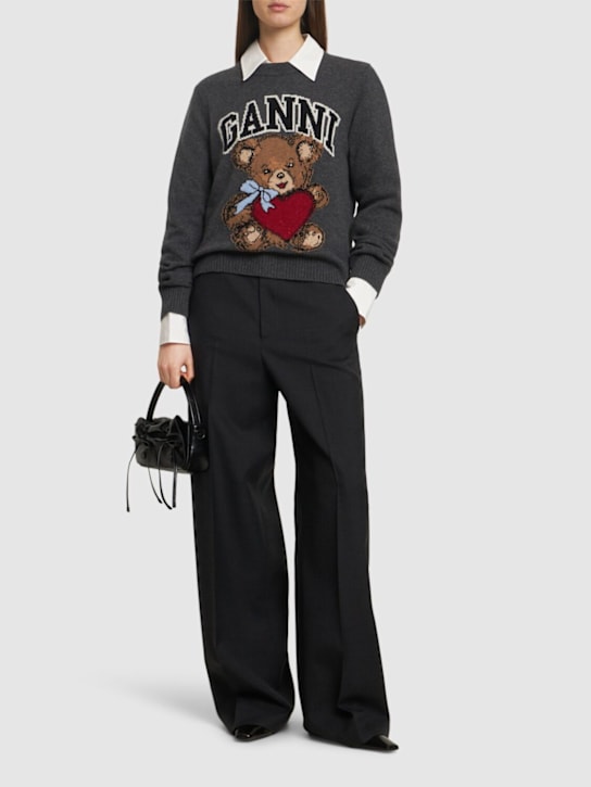 GANNI: Wool blend sweater - women_1 | Luisa Via Roma