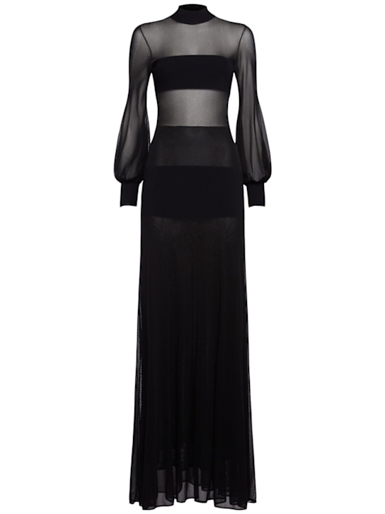 Tom Ford: Viscose blend long dress - Black - women_0 | Luisa Via Roma