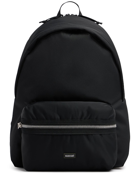 Sacai: Nylon backpack - Black - men_0 | Luisa Via Roma