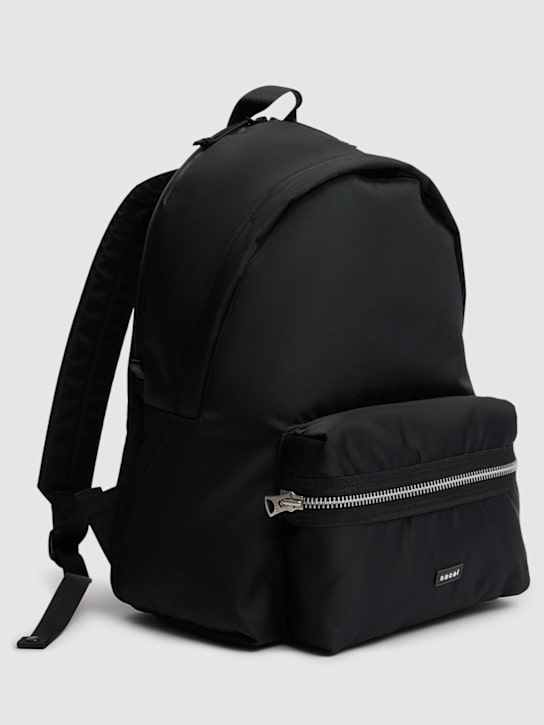 Sacai: Nylon backpack - Black - men_2 | Luisa Via Roma