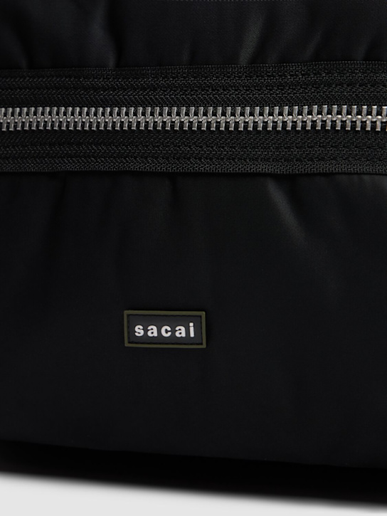Sacai: Nylon backpack - Black - men_3 | Luisa Via Roma