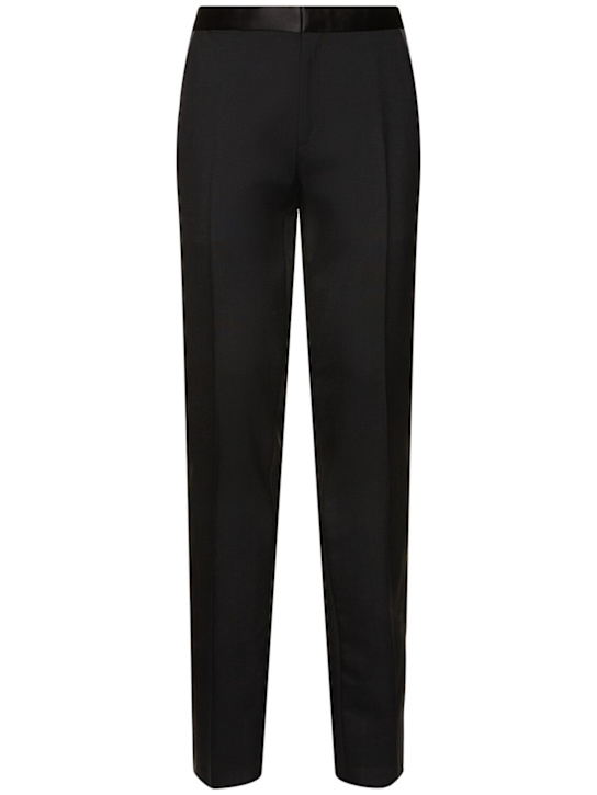 Tom Ford: Mohair pants - Black - men_0 | Luisa Via Roma