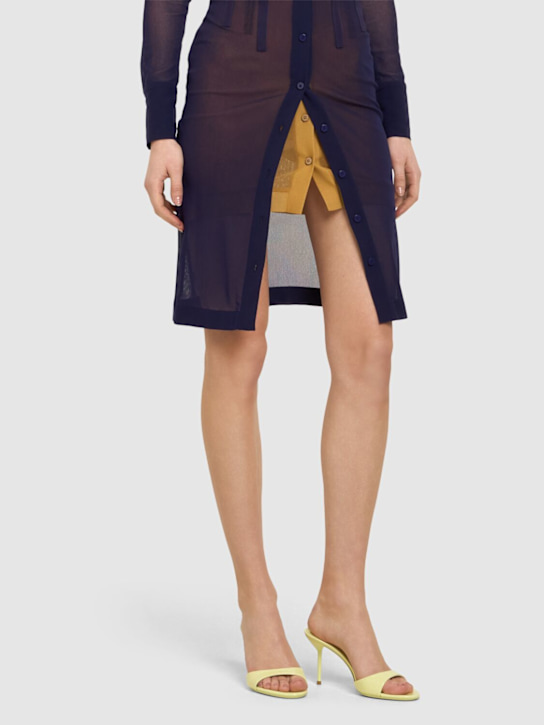 Paris Texas: 70mm Lidia patent leather mules - women_1 | Luisa Via Roma