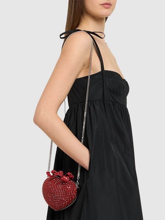 Self-portrait: Crystal heart clutch - Red - women_1 | Luisa Via Roma