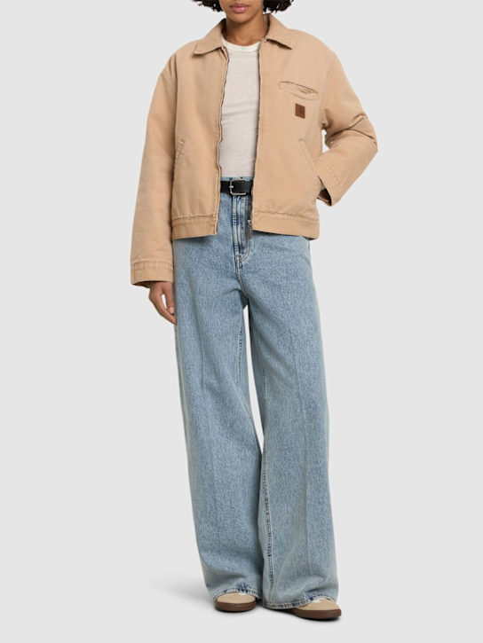 Carhartt WIP: Dayton organic cotton canvas zip jacket - women_1 | Luisa Via Roma