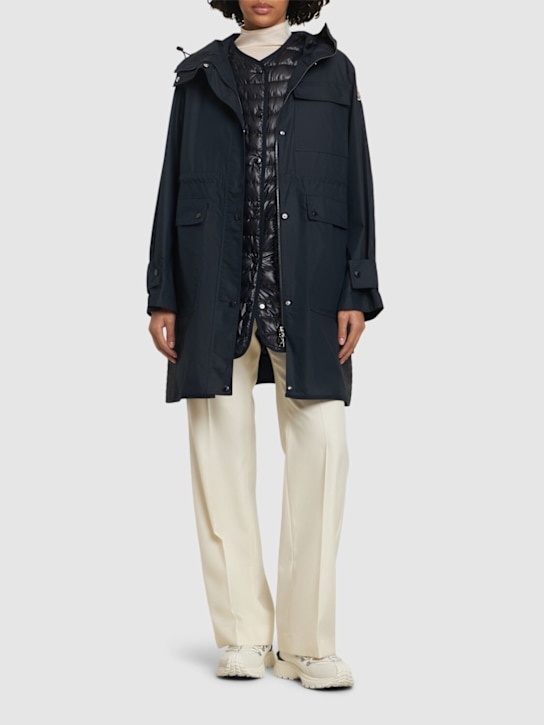 Moncler: Meudon long parka - women_1 | Luisa Via Roma
