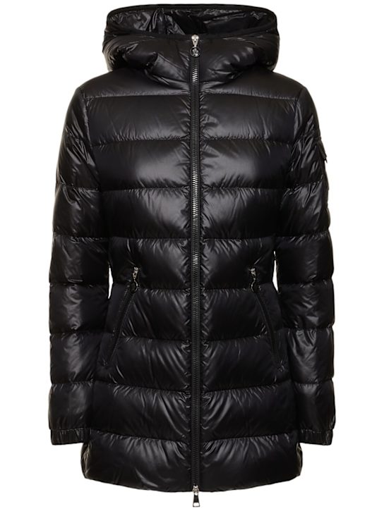 Moncler: Glements nylon down short parka - women_0 | Luisa Via Roma