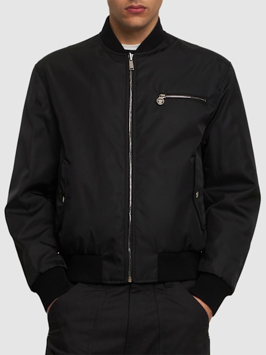Versace: Reversible chain print jacket - Black/Silver - men_2 | Luisa Via Roma