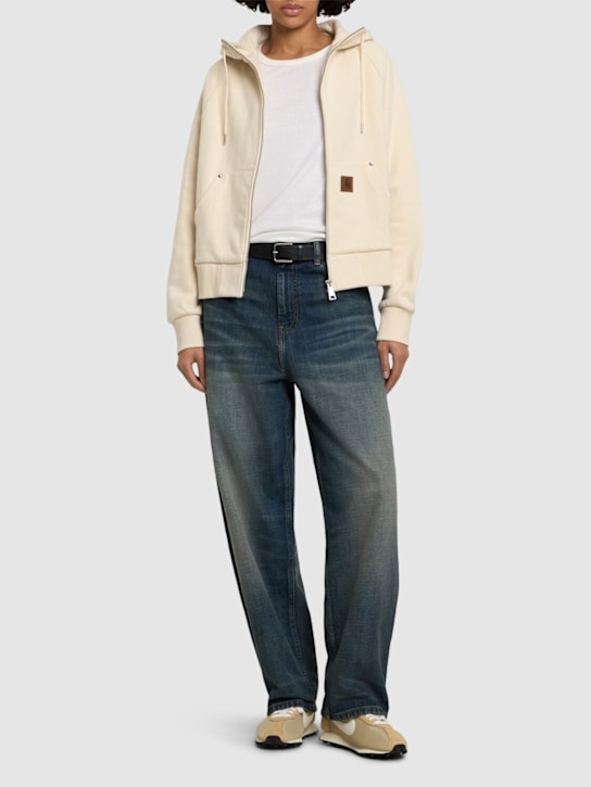 Carhartt WIP: Eldon cotton blend zip hoodie - women_1 | Luisa Via Roma