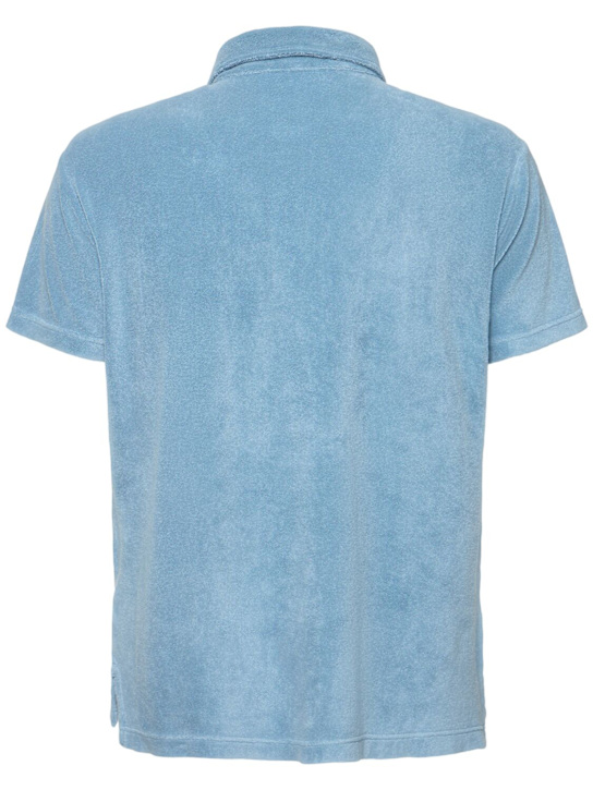 Tom Ford: Luxury cotton toweling s/s polo - men_1 | Luisa Via Roma