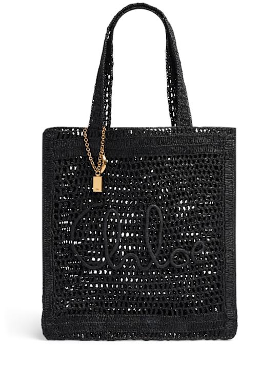 Chloé: Summer Banana crochet tote bag - women_0 | Luisa Via Roma