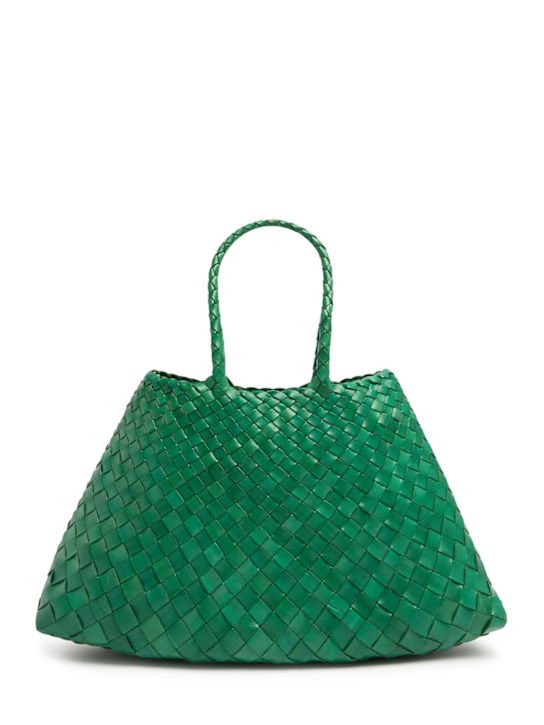 Dragon Diffusion: Small Santa Croce leather shoulder bag - Green - women_0 | Luisa Via Roma