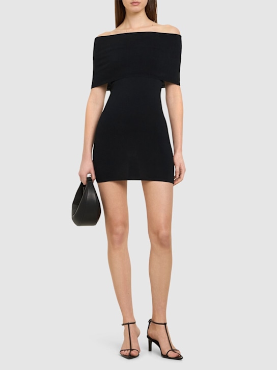 Viscose blend mini dress - Thumbnail 2