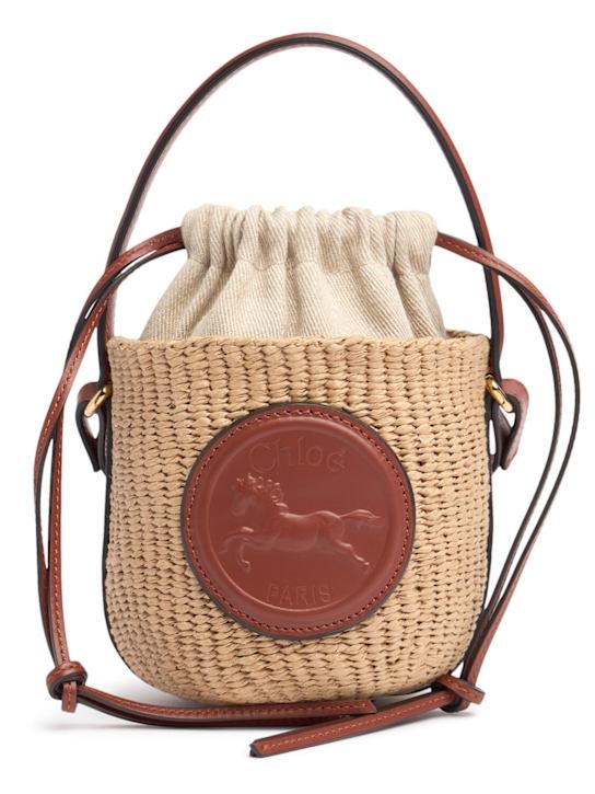 Chloé: Horse Medallion paper bucket bag - women_0 | Luisa Via Roma