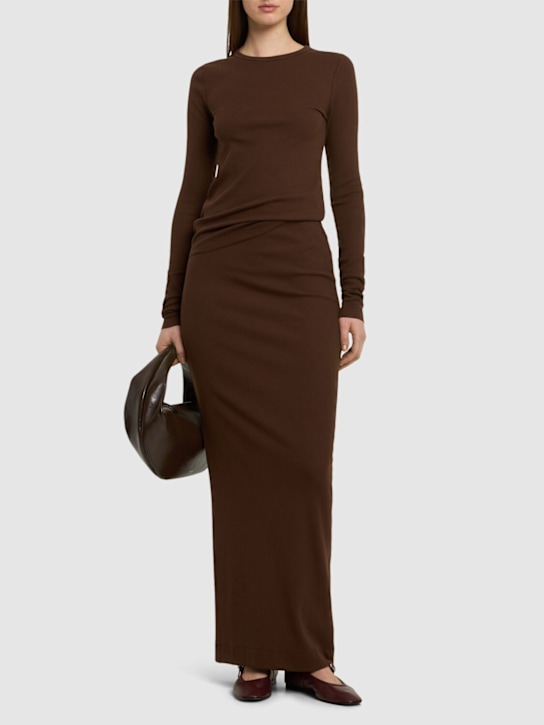 Éterne: Fitted long sleeve jersey top - women_1 | Luisa Via Roma