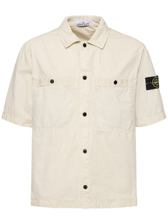 Stone Island: Sobrecamisa de manga corta - men_0 | Luisa Via Roma