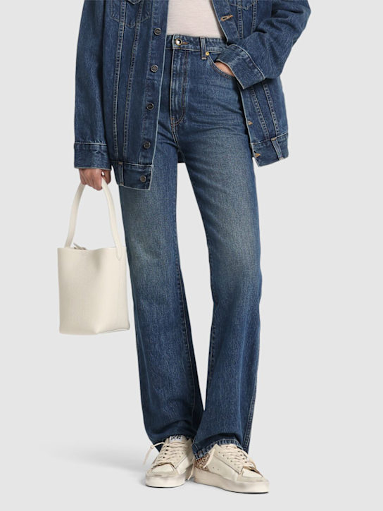 Golden Goose: Star Dan レザースニーカー 30mm - ホワイト/ゴールド - women_1 | Luisa Via Roma