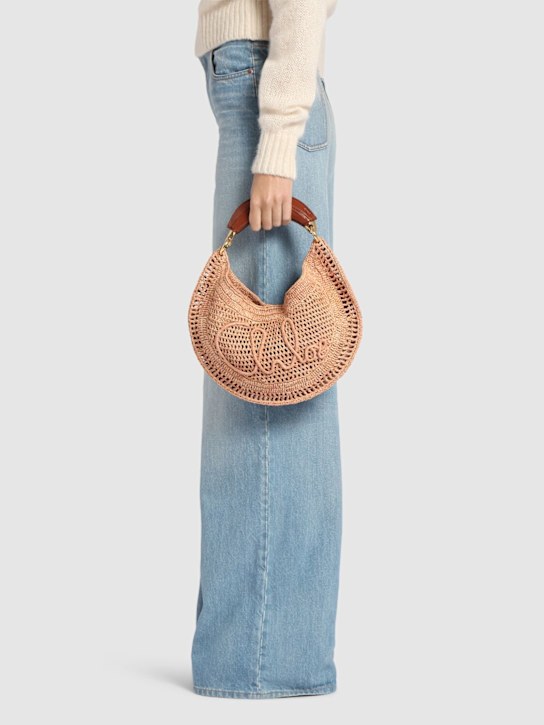 Chloé: Summer Banana raffia top handle bag - women_1 | Luisa Via Roma