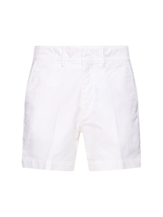 Tom Ford: ブラッシュドコットンサテンハーフパンツ - men_0 | Luisa Via Roma