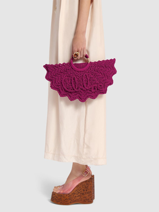 Chloé: Bracelet Paravent crochet top handle bag - women_1 | Luisa Via Roma