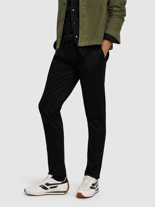 Tom Ford: Mick suede & technical fabric sneakers - men_1 | Luisa Via Roma