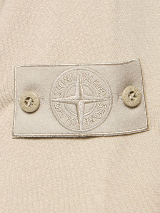 Stone Island: Ghost crewneck sweatshirt - Beige - men_4 | Luisa Via Roma