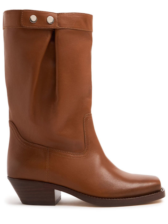 Isabel Marant: 40mm Ademe-Gb leather tall boots - women_0 | Luisa Via Roma