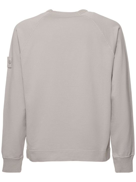 Stone Island: Ghost crewneck sweatshirt - Dust - men_3 | Luisa Via Roma