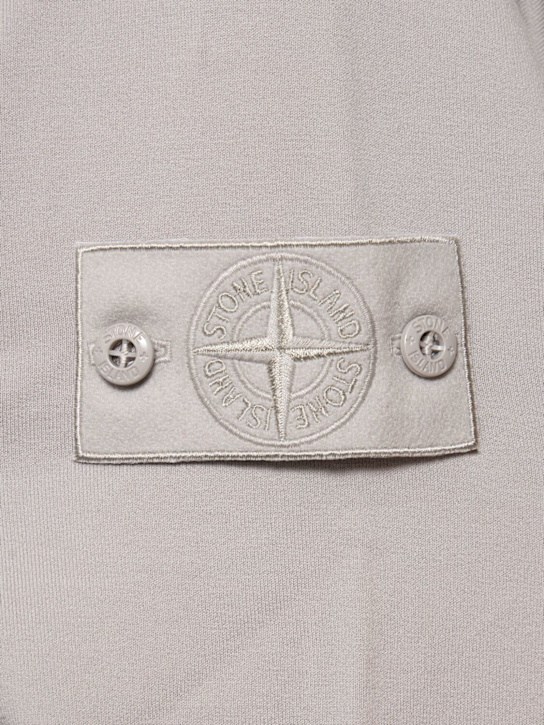 Stone Island: Ghost crewneck sweatshirt - Dust - men_4 | Luisa Via Roma