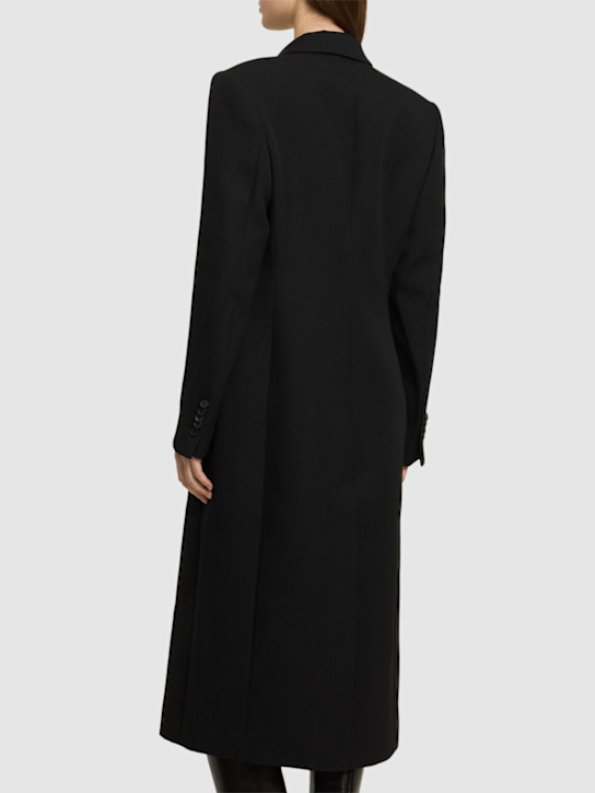 Wardrobe.nyc: Double breast wool coat - Black - women_2 | Luisa Via Roma