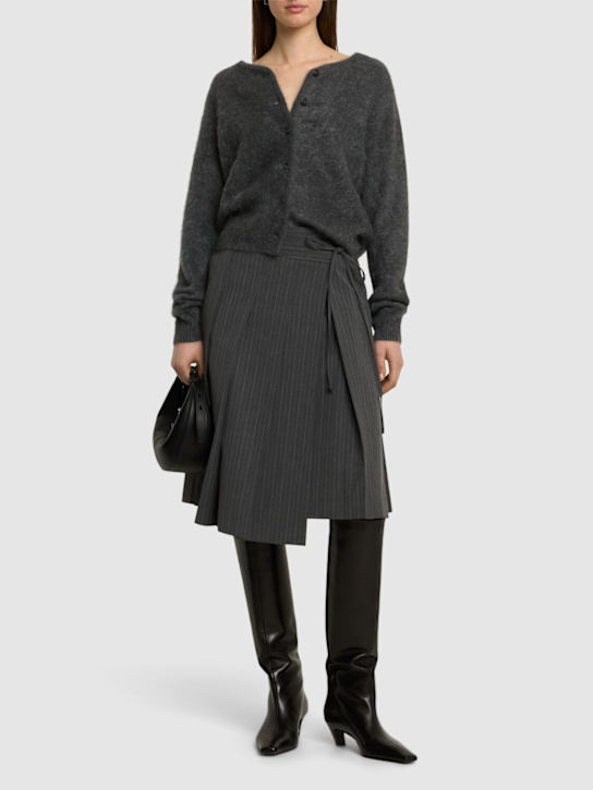 Dunst: Ribbon pleated midi skirt - women_1 | Luisa Via Roma