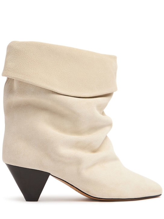 Isabel Marant: 40mm Ryska-gb leather slouchy boots - women_0 | Luisa Via Roma