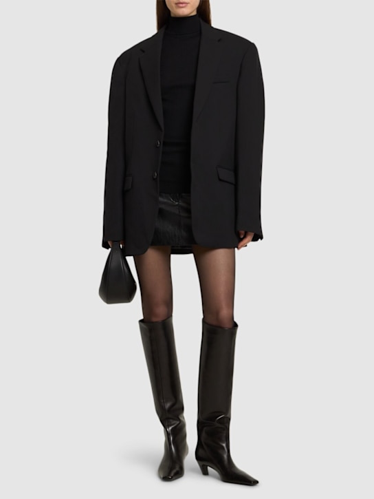 Wardrobe.nyc: Oversize single breast wool blazer - women_1 | Luisa Via Roma