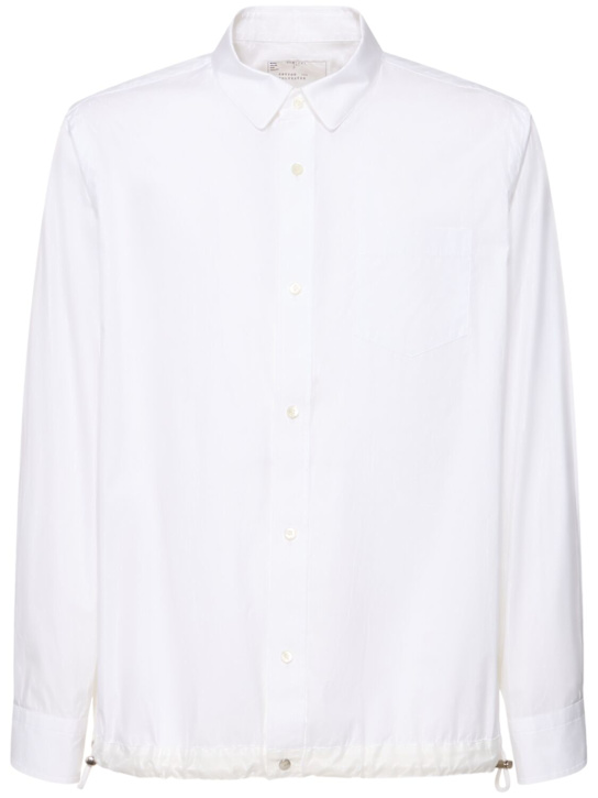 Sacai: Cotton poplin shirt - men_0 | Luisa Via Roma