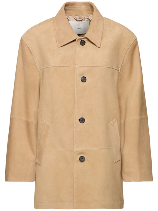 Dunst: Giacca unisex con bottoni - Beige - women_0 | Luisa Via Roma